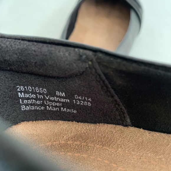 Clark’s Artisan Candra Gleam Black Leather Comfort Ballet Flats Woman’s 8M - Picture 9 of 10